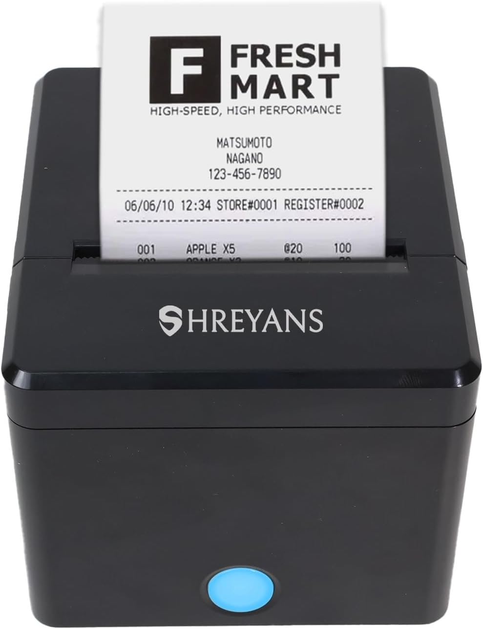SHREYANS 80mm Thermal Billing Printer with Autocutter | Ultra Fast Speed with Compact Design Makes is Much Easier to use | Bluetooth Enabled