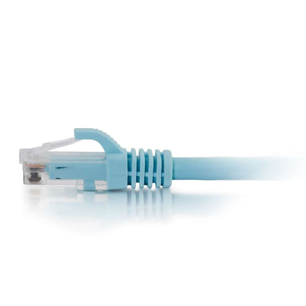 Cat6a Snagless Unshielded (UTP) Ethernet Network Patch Cable - Aqua