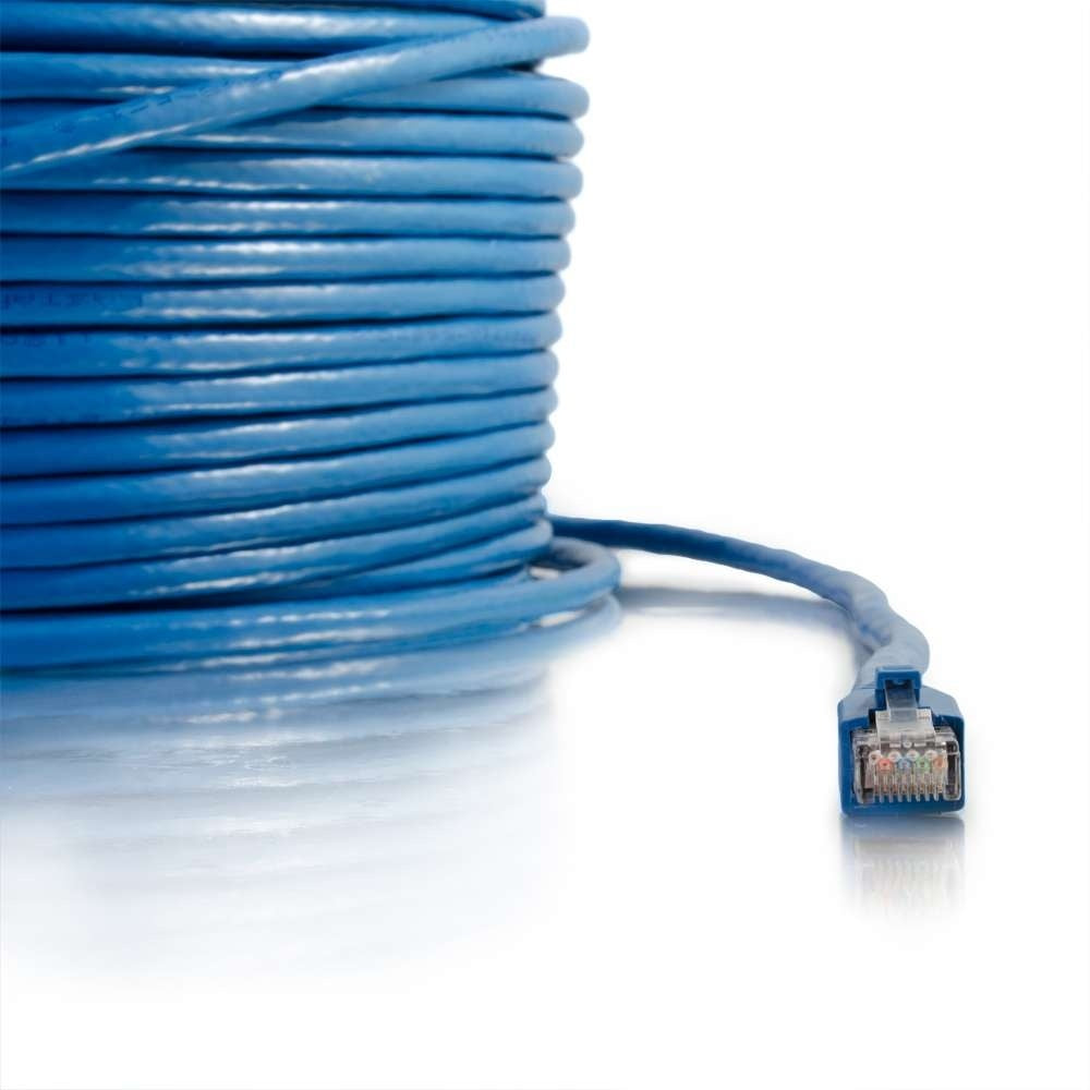 50ft (15.2m) Cat6 Snagless Solid Shielded Ethernet Network Patch Cable - Blue