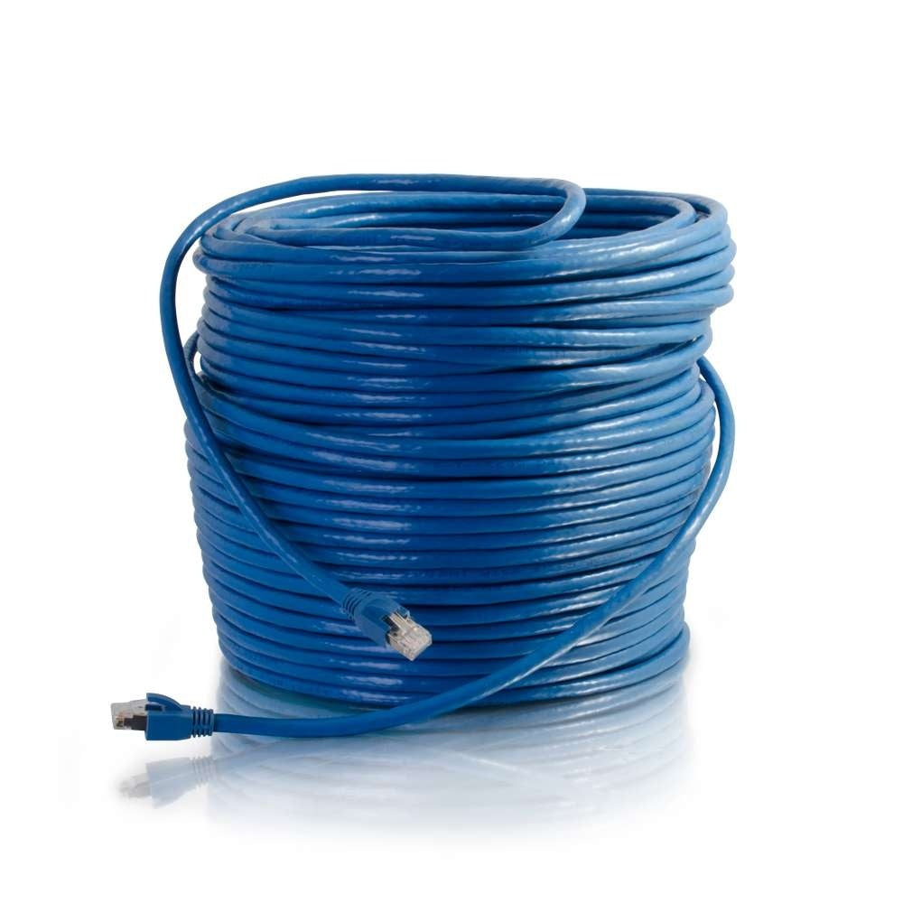 50ft (15.2m) Cat6 Snagless Solid Shielded Ethernet Network Patch Cable - Blue