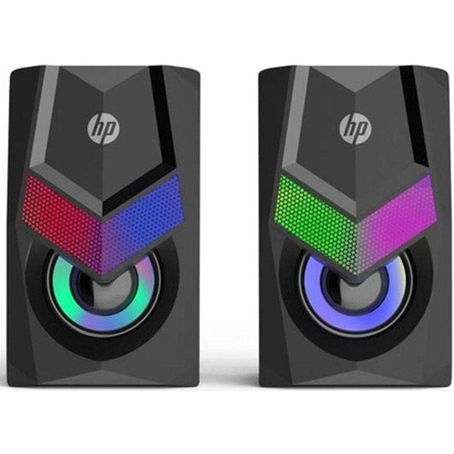 HP DHE-6000 2.0 Stereo Gaming Speaker, RGB Backlight, 3.5mm