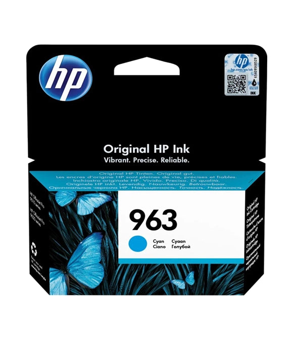 HP 963 Cyan Original Ink Cartridge (3JA23AE)