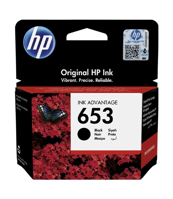 HP 653 Black Original Ink Advantage Cartridge (3YM75AE)