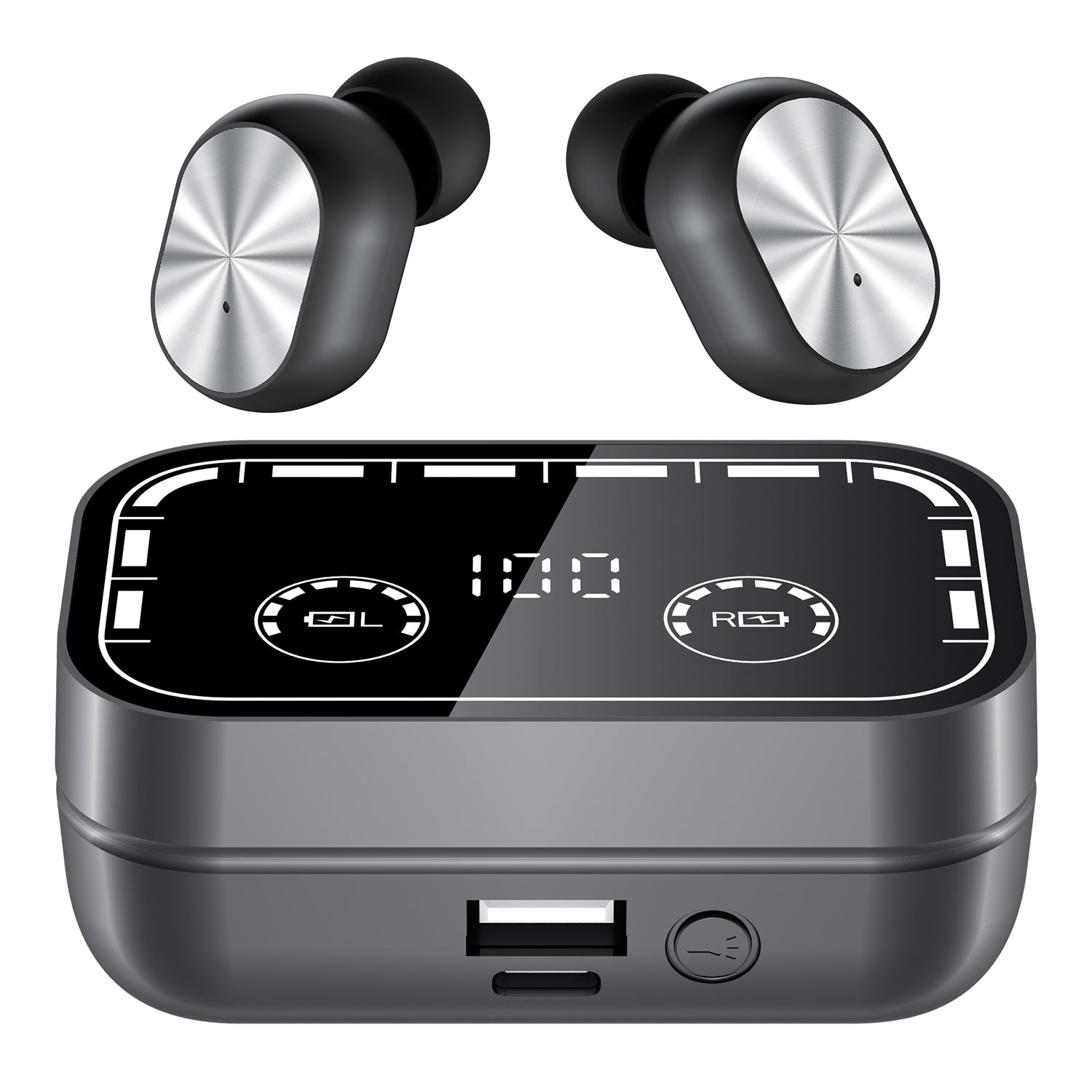 Wave Neo Earbuds S8 Headphones Bluetooth Earbuds with Voice Assistant LED Display