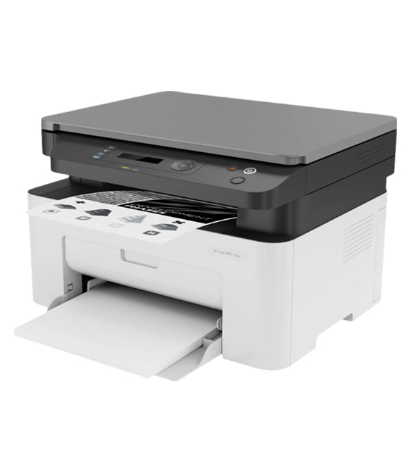 HP Laser MFP 135w - Wireless, Standard ADF - 40 Sheets, Print Speed up to 20 ppm, HP Smart App, White [4ZB83A]