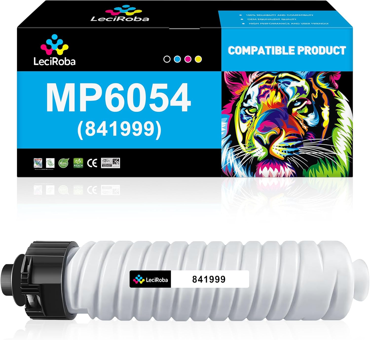 LeciRoba MP6054 Toner Cartridge Compatible for Ricoh|841999| High Yield 36000 Pages