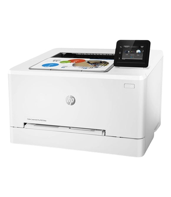 HP Color LaserJet Pro M255dw Wireless Laser Printer, Remote Mobile Print, Duplex Printing, Works with Alexa (7KW64A), White