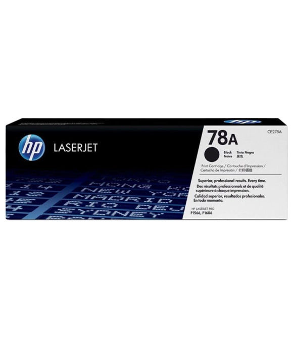 HP 78A Black Original LaserJet Toner Cartridge, CE278A