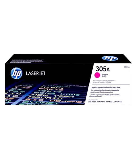 HP 305A Magenta Original LaserJet Toner Cartridge, CE413A