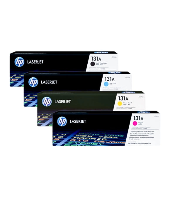 HP (131A) CF210A,CF211A,CF212A,CF213A Toner Cartridge Set (Black/Cyan/Magenta/Yellow)