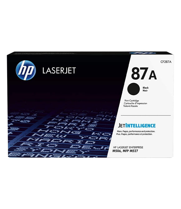 HP 87A Black Original LaserJet Toner Cartridge, CF287A