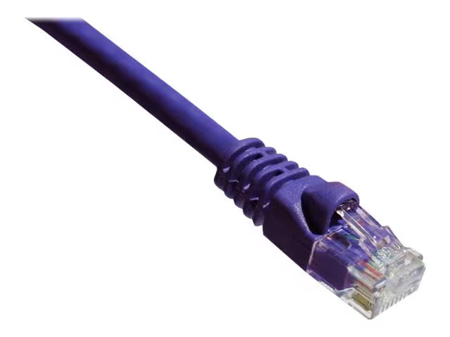 Axiom CAT6A 650MHz UTP Patch Cable with Boots, Purple, 6ft