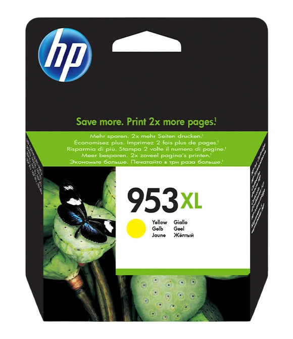 HP 953XL Yellow High Capacity Ink Cartridge - F6U18AE