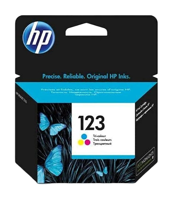 HP 123 Tri-color Original Ink Cartridge (F6V16AE)