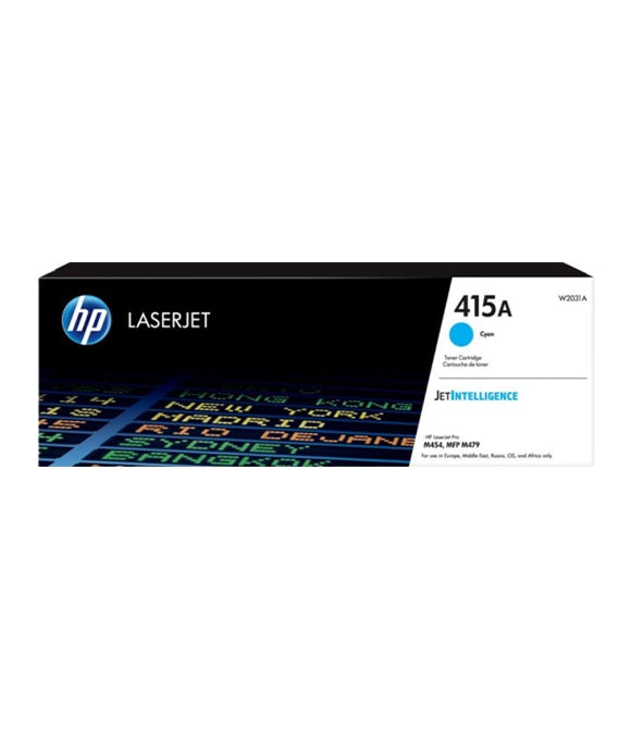 HP 415A Hewlett Packard Original LaserJet Toner Cartridge, Cyan - W2031A