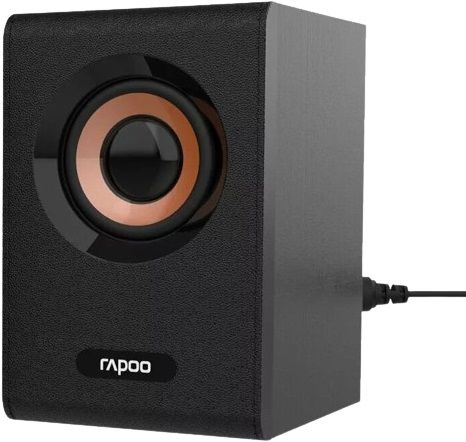 Rapoo A80 Compact Wooden Active  Stereo Speaker Black