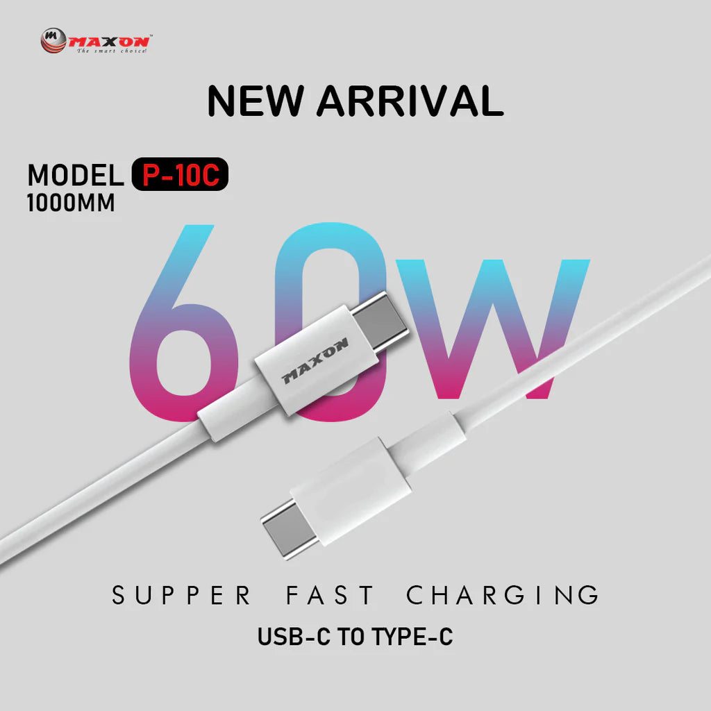 P-10C USB Type-C to -C 60w Data Cable